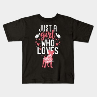 Just a Girl Who Loves Jack Russell Terrier Kids T-Shirt